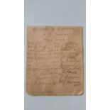 FOOTBALL, signed album page by both teams from Birmingham v Liverpool, 6th Feb 1937, eleven