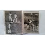 CRICKET, press photos, 1960s West Indies Rohan Kanhai, inc. bowling in action (2) & practise, ink