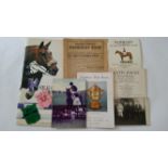 HORSE RACING, selection, inc. race cards, 1988 Derby (with Silk Cut supplement), Brighton 1968; 1948