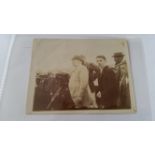 CRICKET, original sepia photograph (4.25 x 3.25), Prince Of Wales (possibly) with W.G Grace (in