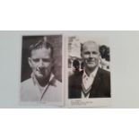 CRICKET, postcards, RP players, inc. McIntrye, Horton (1964 Worcester Champions); Gaunt, Dollery,