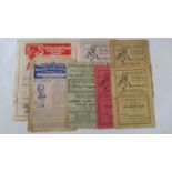 FOOTBALL, Swindon Town programmes 1947/8, v QPR, Bristol City, Crystal Palace, Brighton; at