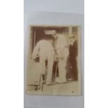 CRICKET, original sepia photograph (4.25 x 3.25), W G Grace, very scarce side-on profile depicting