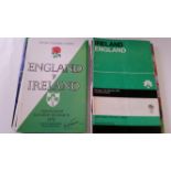 RUGBY UNION, England home programmes, v France (32), 1949-1969 (bi-annual), 1973, 1989, 1993,