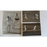 CRICKET, press photos, 1948, England v Australia, showing Hassett (Oval test), Toshack (v