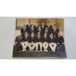 CRICKET, press photo of 1960 Australian team, for tour to New Zealand & date stamps for date of