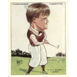 CHURCHMANS, Men of the Moment in Sport (golf), large, No. 7 Bobby Jones, corner crease, G