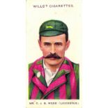 CRICKET, part sets, inc. Wills 1908 (18); Players, 1930 (49) & 1934 (48+52), 1938 (48), duplication,