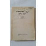 TENNIS, softback edition of Wimbledon 1877-1977 by Max Robertson, signed & inscribed to fly-leaf,