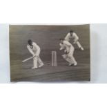 CRICKET, press photos, 1963 England v West Indies, showing Hunte batting off Shackleton, agency