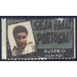 A. & B.C., 1966 World Cup stamp, Seja Feliz Portugal (Eusebio) (Pele), 44 x 25mm, Maltese issue (