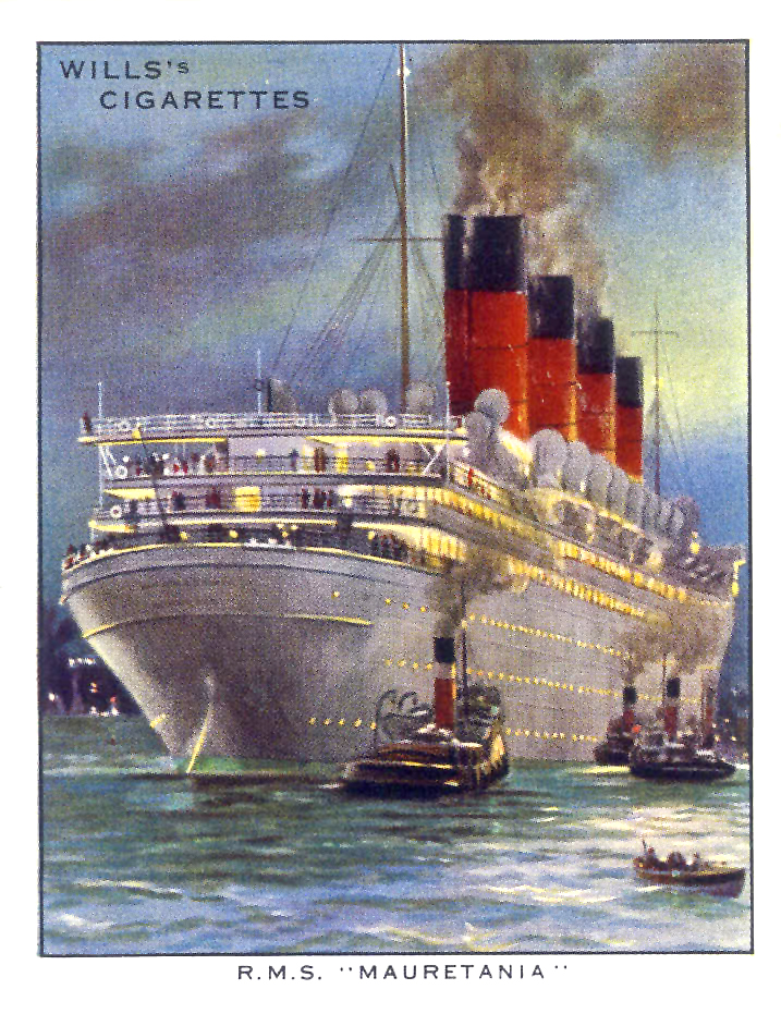 WILLS, Famous British Liners 1st & 2nd, complete, large, VG to EX, 60