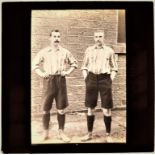 FOOTBALL, original glass positive (4.25 x 3.25), 1899 FA Cup Final, Sheffield United V Derby County,