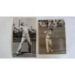 CRICKET, press photos, 1948, England v Australia, showing Morris, Hassett (2), Bradman & Toshack (in