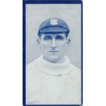 HILL, Famous Cricketers (1912), No. 17 Fry (Hants), red back, slight scuffing to blue edges, G