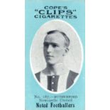 COPE, Noted Footballers (Clips), Nos. 186-189, 191 & 192 (Newcastle United), 500 backs, stamp