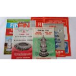 FOOTBALL, FA Cup Final programmes, inc. 1963, 1964 & 1966-1969, (1966 & 1967 with song sheets),