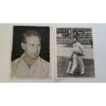 CRICKET, press photos, 1950s-1960s, Australians, showing Johnson (2), Harvey (2) & Morris agency