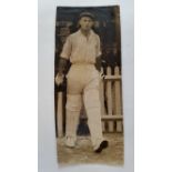 CRICKET, press photo of Jack Fingleton, full-length going out to bat, agency stamp to back (Fairfax)