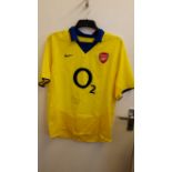 FOOTBALL, signed Arsenal replica shirt by Jose Antonio Reyes, with his name & number to back, EX