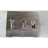 CRICKET, press photos, 1961 England v Australia, Headingley test, inc. Trueman bowling, Benaud,