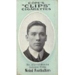 COPE, Noted Footballers (Clips), Nos. 267-269 & 273 (Leicester Fosse), 282 backs, stamp hinge