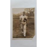 CRICKET, press photo of Jack Hobbs, 1924/5, Australia v England, showing him walking off at