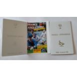 RUGBY UNION, VIP French programmes, v England & South Africa both 1992, Presidents Editions in