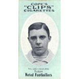 COPE, Noted Footballers (Clips), Nos. 247-255 (Fulham), 282 backs, G to VG, 9