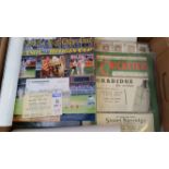 CRICKET, selection, inc. benefit and other brochures, programmes, magazines, inc. Allan Lamb,