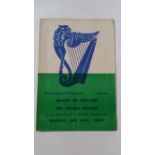 FOOTBALL, programme, League of Ireland v The Hessen League, 2nd May 1954, played at Dalymount