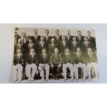 CRICKET, team photo of Australia (1961), signed by Benaud, 6.5 x 4, EX