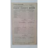 CRICKET, scorecard, CI Thornton XI v MCC, Sep 1928, played at Scarborough, unused, VG