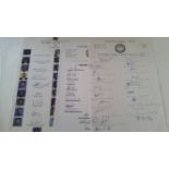 CRICKET, signed teamsheets, Zimbabwe (2), 1997 U-19 to UK (19 signatures); 2000 to UK (21/21);