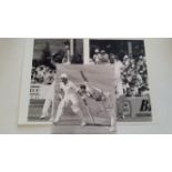 CRICKET, signed press photos by Nottinghamshire players, Clive Rice, Chris Broad & Bruce French 8