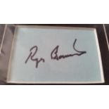 ATHLETICS, Four Minute Mile presentation piece, inc. signed by Roger Bannister (card), Chris