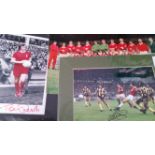 FOOTBALL, selection, inc. signed photos, 17 x 11.5 and smaller, inc. Tommy Smith (Liverpool), Lee