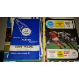 FOOTBALL, Brighton & Hove Albion home (40) & away (7) programmes, 1960s onwards, G to EX, 47*