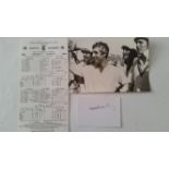 CRICKET, selection from 1981 Ashes Tour, Middlesex v Australia, inc. scorecard (fully printed),
