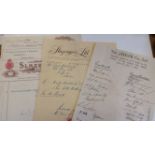 SPORT, selection, inc. Jaeger sheet of printed cricket signatures (1930 Ashes); Slazenger