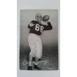 AMERICAN FOOTBALL, Claude Young (New York Yanks & Baltimore Colts), full-length player portrait in