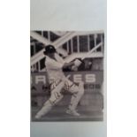 CRICKET, press photo, Ian Chappell, in action batting, signed & inscribed, 8 x 10, VG