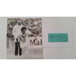 CRICKET, selection, inc. signed piece by Mike Whitney (with photo of him bowling); four Ashes