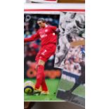MIXED SPORT, signed photos, inc. football, Harry Kewell, full-length in action for Liverpool;