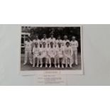 CRICKET, original team photo of England, for the Jubilee test at Lords, 10 x 8, photo by Patrick