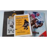 ICE HOCKEY, Nottingham Panthers selection, 1980s, inc. booklet, Black & Gold by Litchfield;