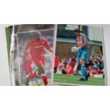 FOOTBALL, signed colour photos, inc. Ian Walker, Tore Andre Flo, Peter Crouch, Andy Faye, Gerami,