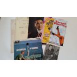 MUSIC, signed photos, programmes, record sleeve etc., inc. Bert Weedon, Frank Ifield, Bonnie