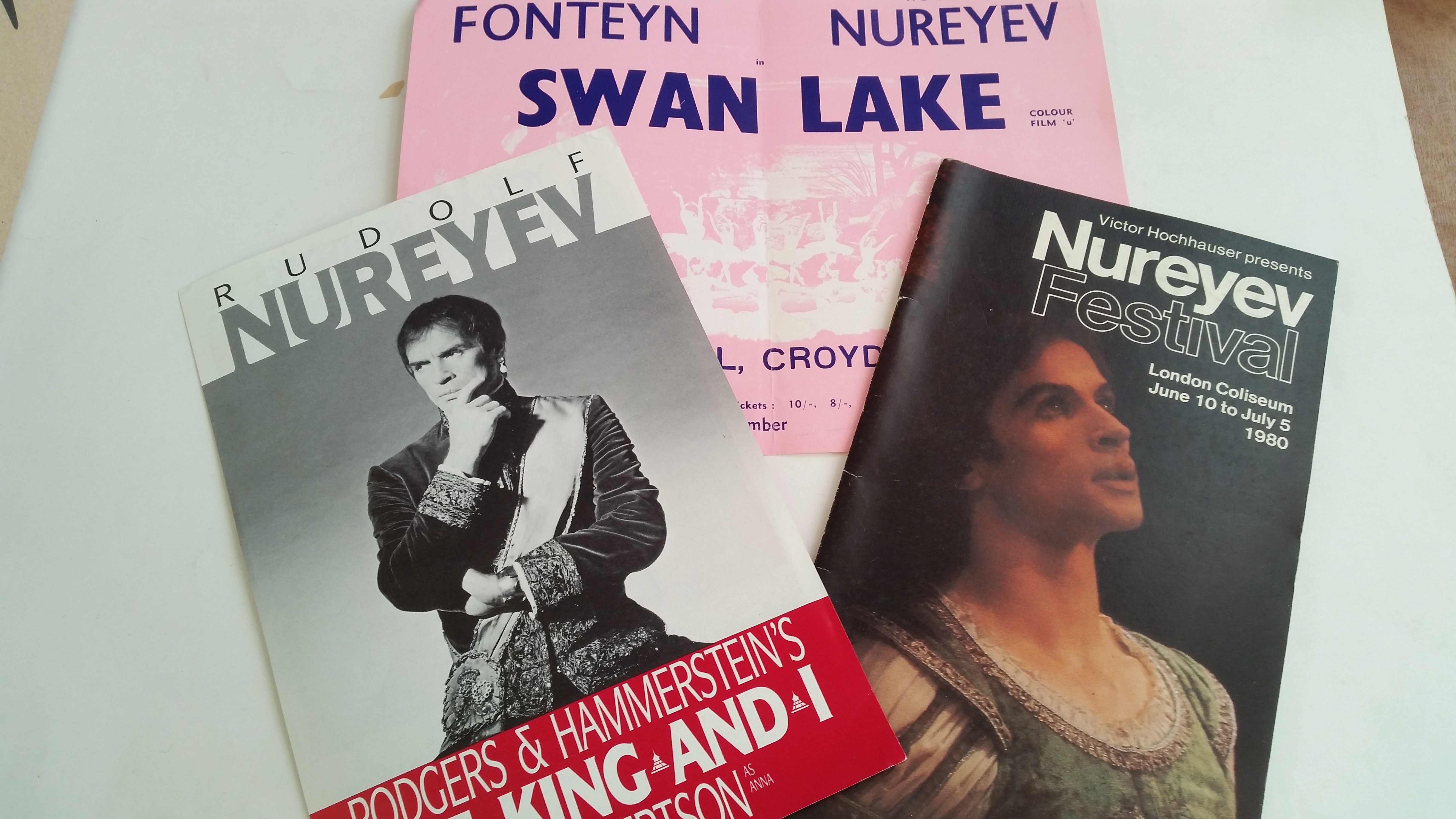 THEATRE, ballet selection, programmes (8) & souvenir brochures, inc. Rudolf Nureyev, Margot Fontaine