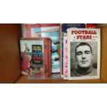 FOOTBALL, selection, inc. albums (corner-mounted, empty & laid down), Topical Times, Chix, Champion,